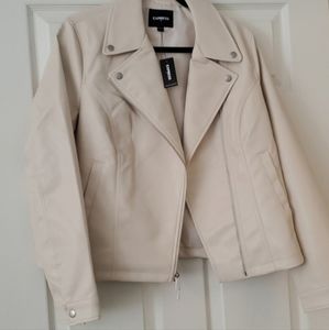 NWT Faux Leather Jacket